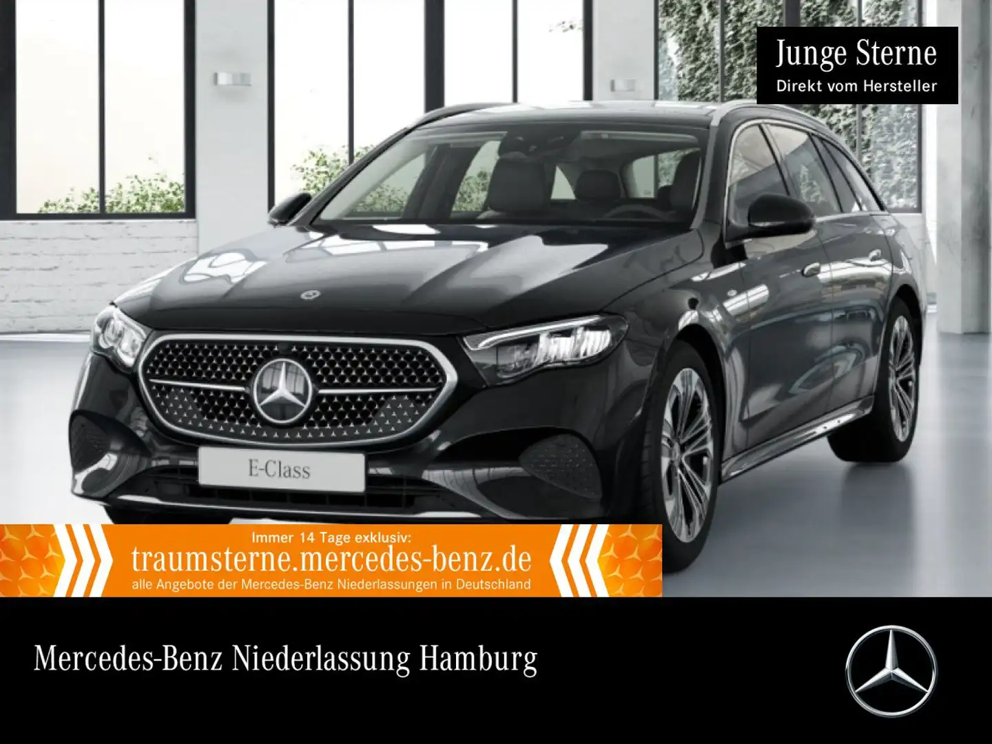 Mercedes-Benz E 300 de T 4M Hybrid Avantgarde Fahrass Pano LED Schwarz - 1