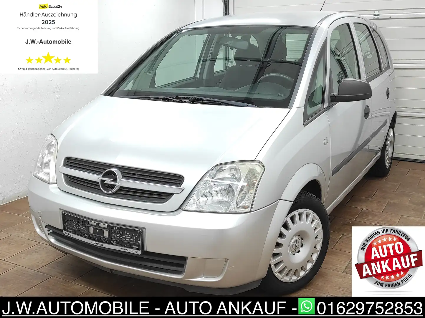 Opel Meriva A 1.6  KLIMA *TÜV NEU* EURO-4 ALLWETTER ISOFIX Šedá - 1