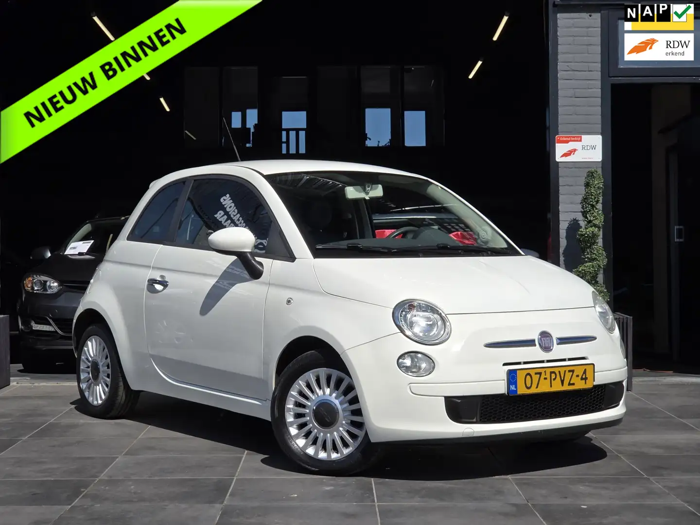 Fiat 500 1.2 Sport|AUT|Bluetooth|Airco|APK|NAP|Multi.Stuur Weiß - 1