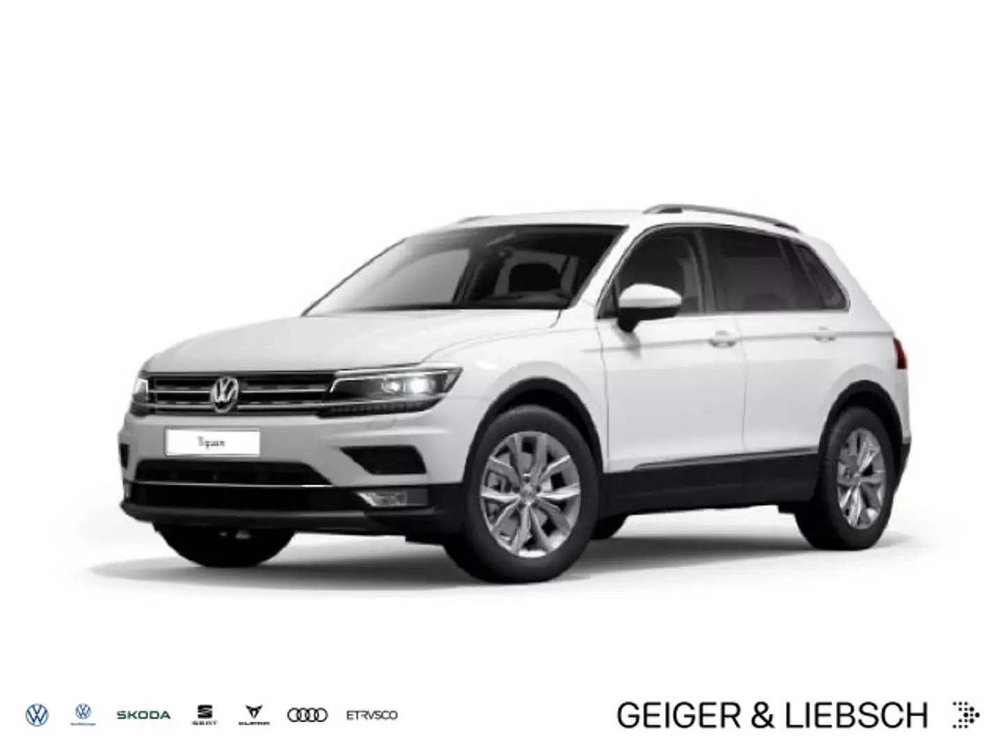 Volkswagen Tiguan 2,0 TDI Highline 4M LED AHK StHz Kamera Weiß - 1