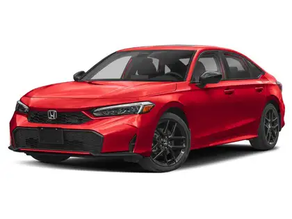 Red 2026 Honda Civic Hybrid Sport Sedan FWD Sedan Front-Wheel Drive Continuously Variable Transmission