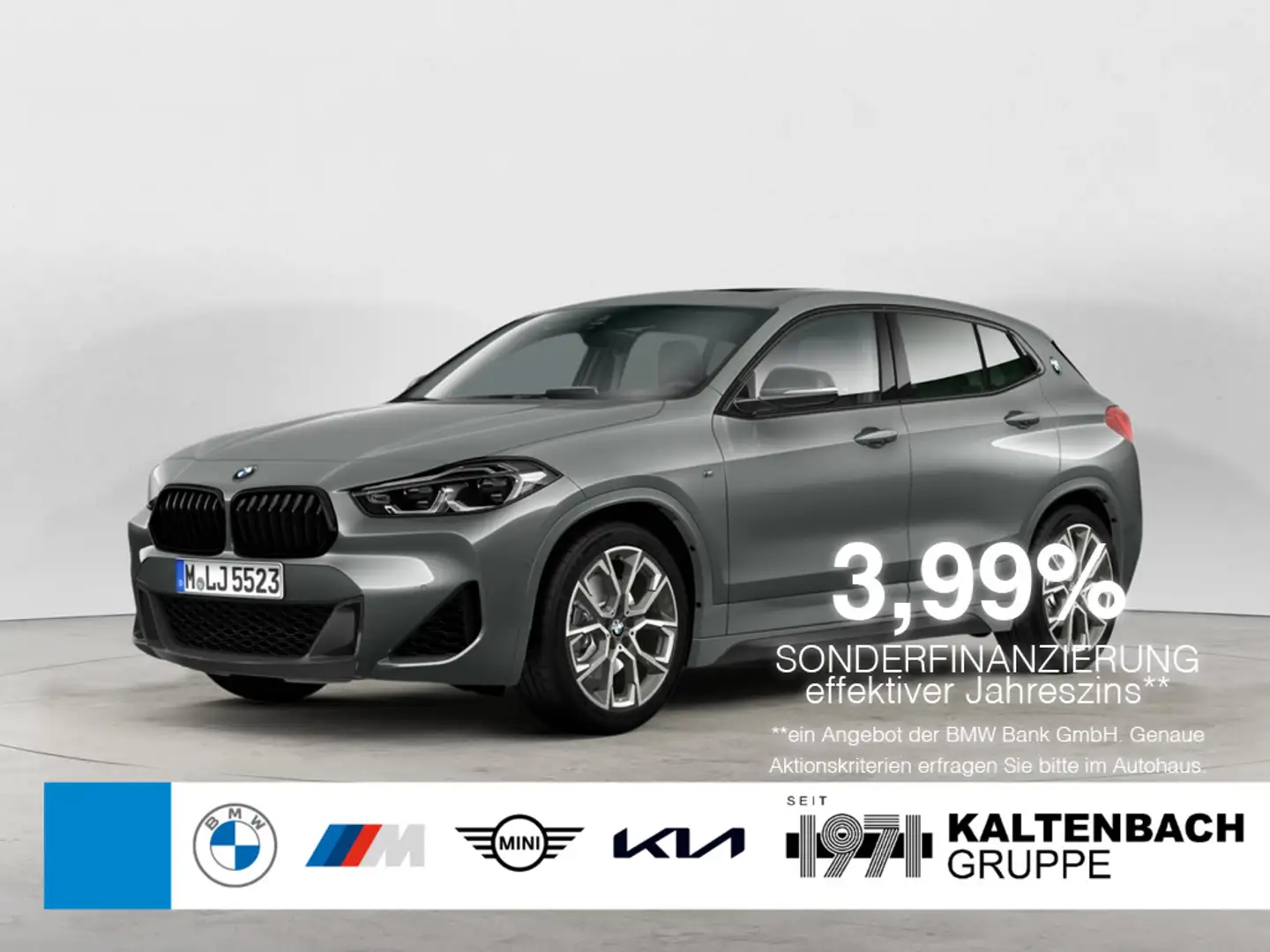 BMW X2 xDrive 20i M-Sport PANO AHK HUD LED NAVI Grau - 1