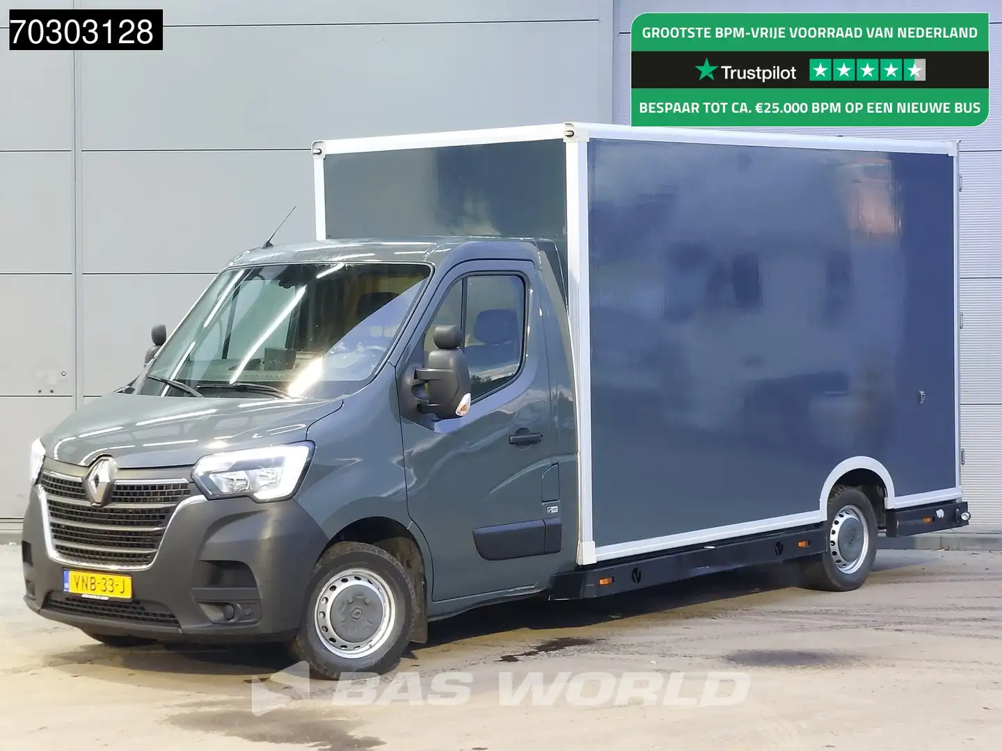 Renault Master 150PK Luchtvering Automaat Bakwagen Lowliner LED A Grijs - 1