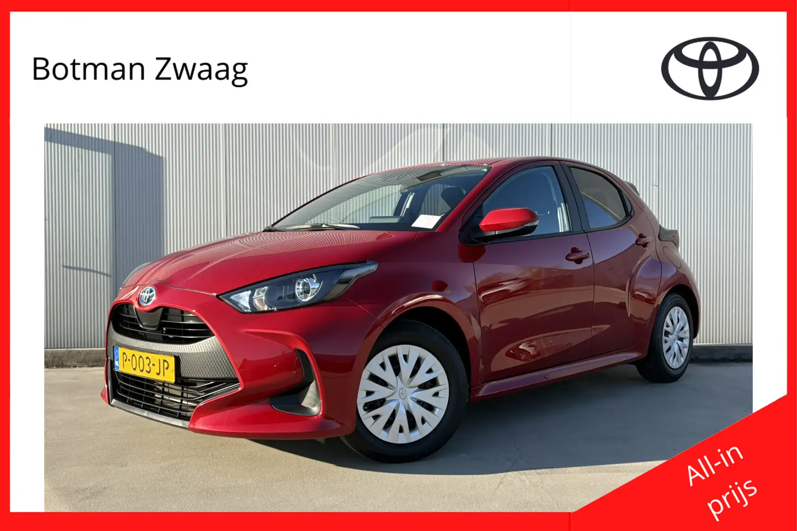 Toyota Yaris 1.5 Hybrid Active Rood - 1