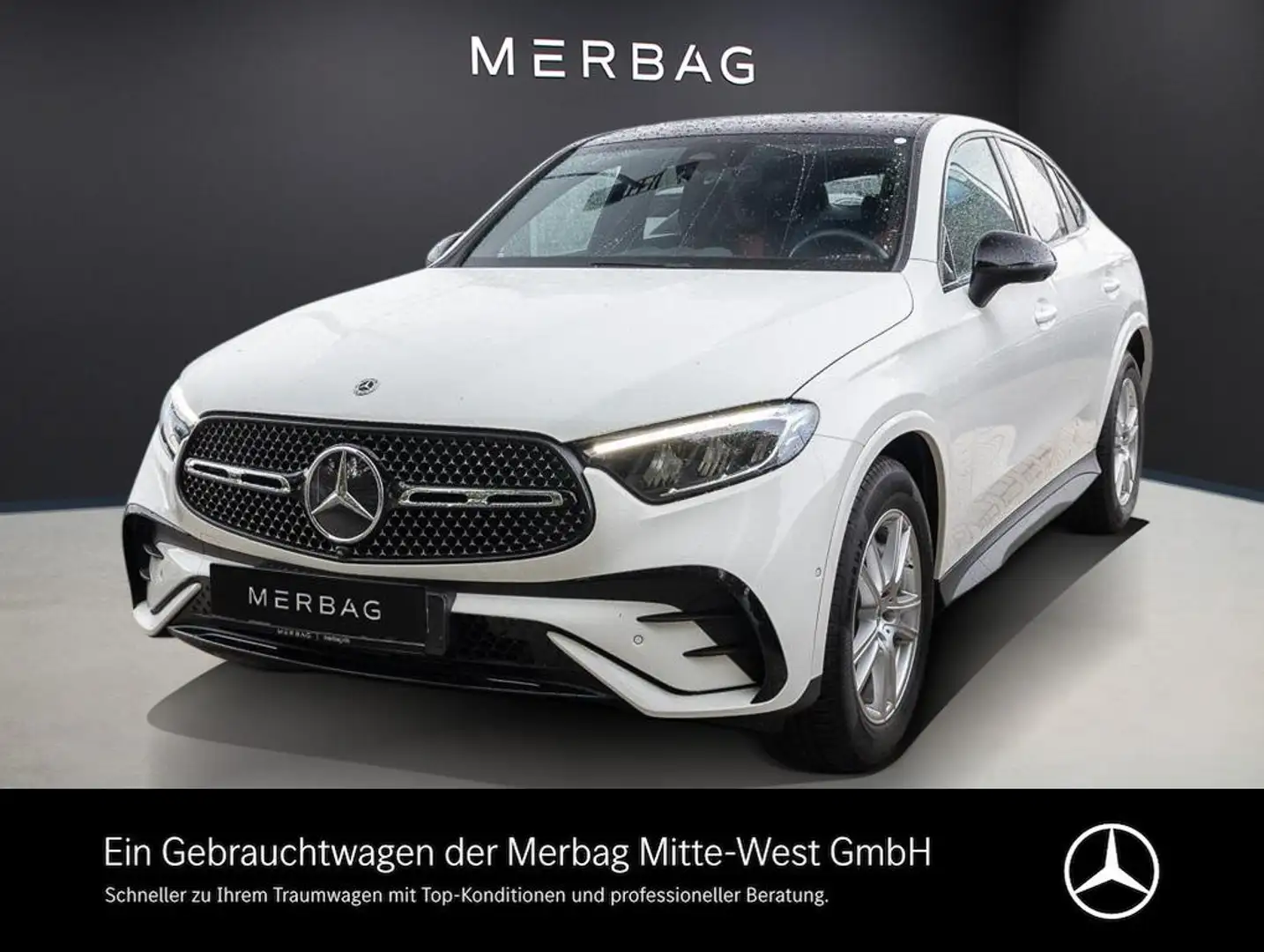Mercedes-Benz GLC 200 4MATIC Coupé Pano SpurW Sport W-Paket Blanc - 1