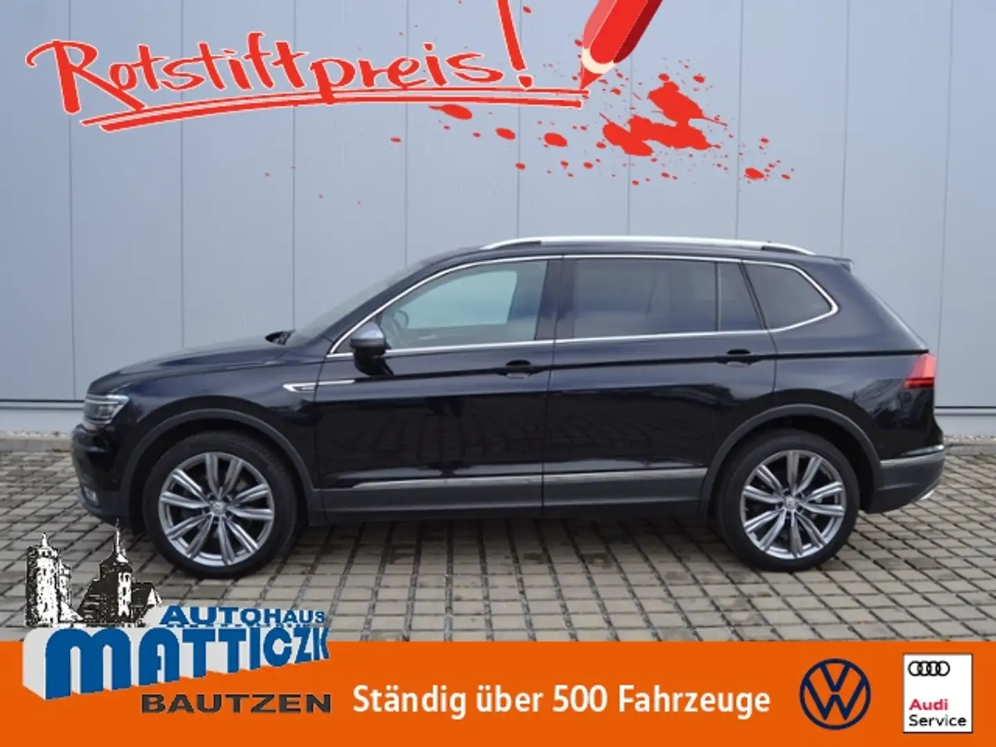 Volkswagen Tiguan Allspace 2.0 TDI 240 PS 4M DSG Highline AHK/20-ZOLL+DCC/TO Schwarz - 1