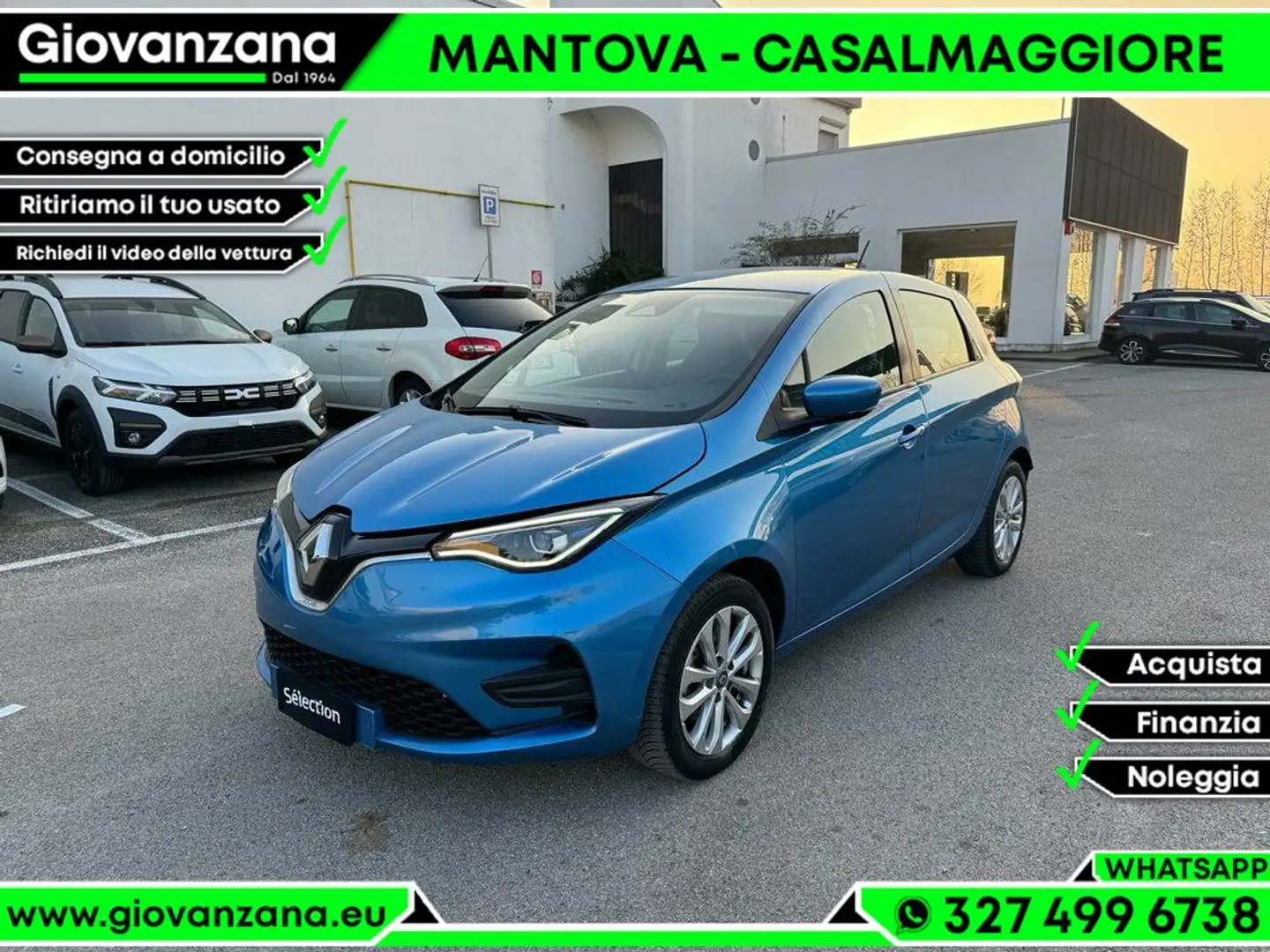 Renault ZOE Zen R135 Flex my20 Blauw - 1