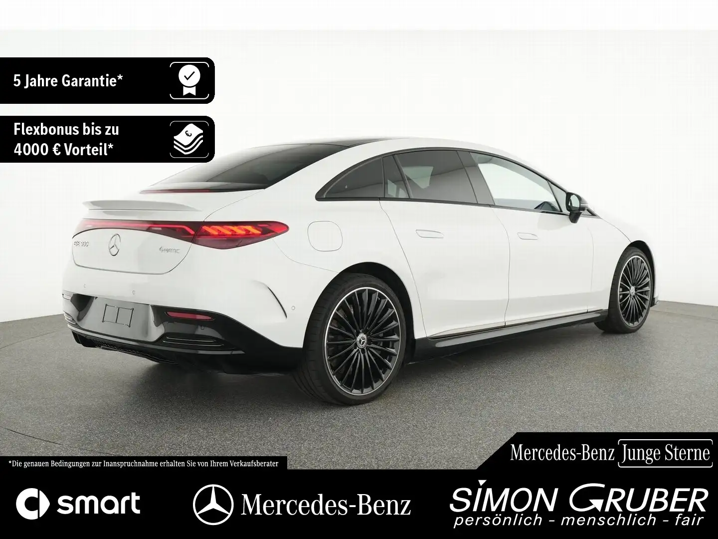 Mercedes-Benz EQE 500 4M AMG Pano Airmatic HUD Massage Hyp AHK Weiß - 2