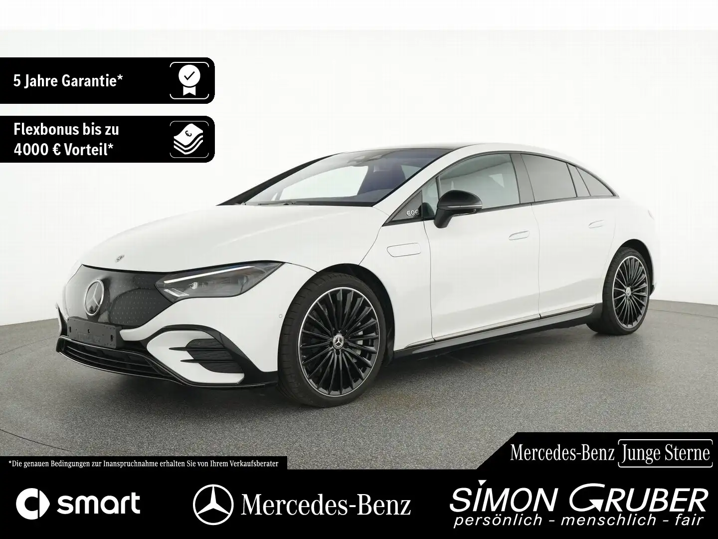 Mercedes-Benz EQE 500 4M AMG Pano Airmatic HUD Massage Hyp AHK Weiß - 1