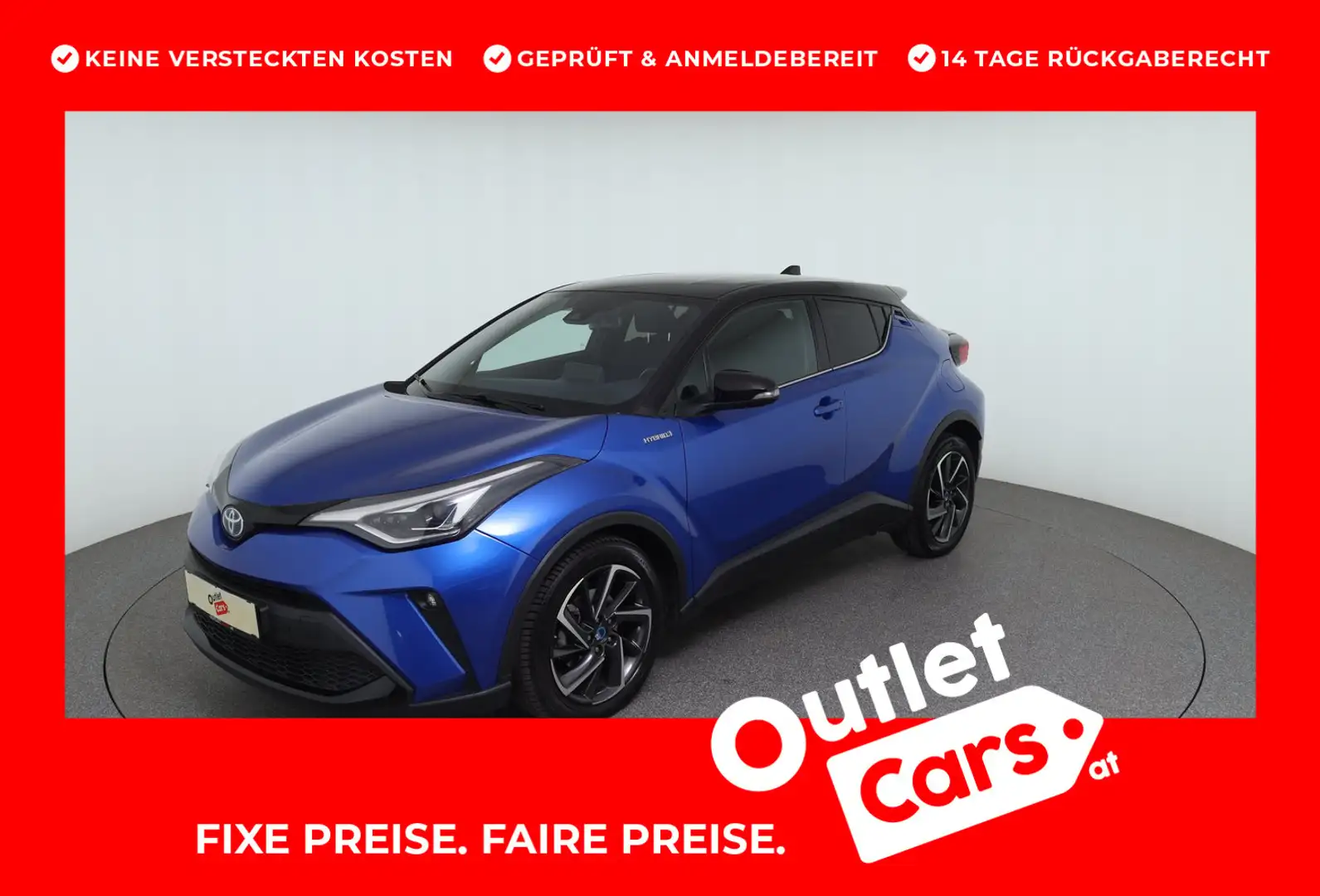 Toyota C-HR 1,8 Hybrid C-ULT CVT Blau - 1