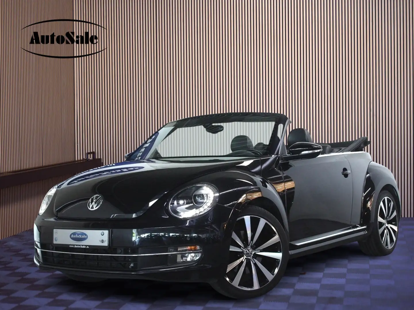 Volkswagen Beetle Cabriolet 1.4 TSI DSG 160pk Sport LEDER NAVI BLUET Noir - 1