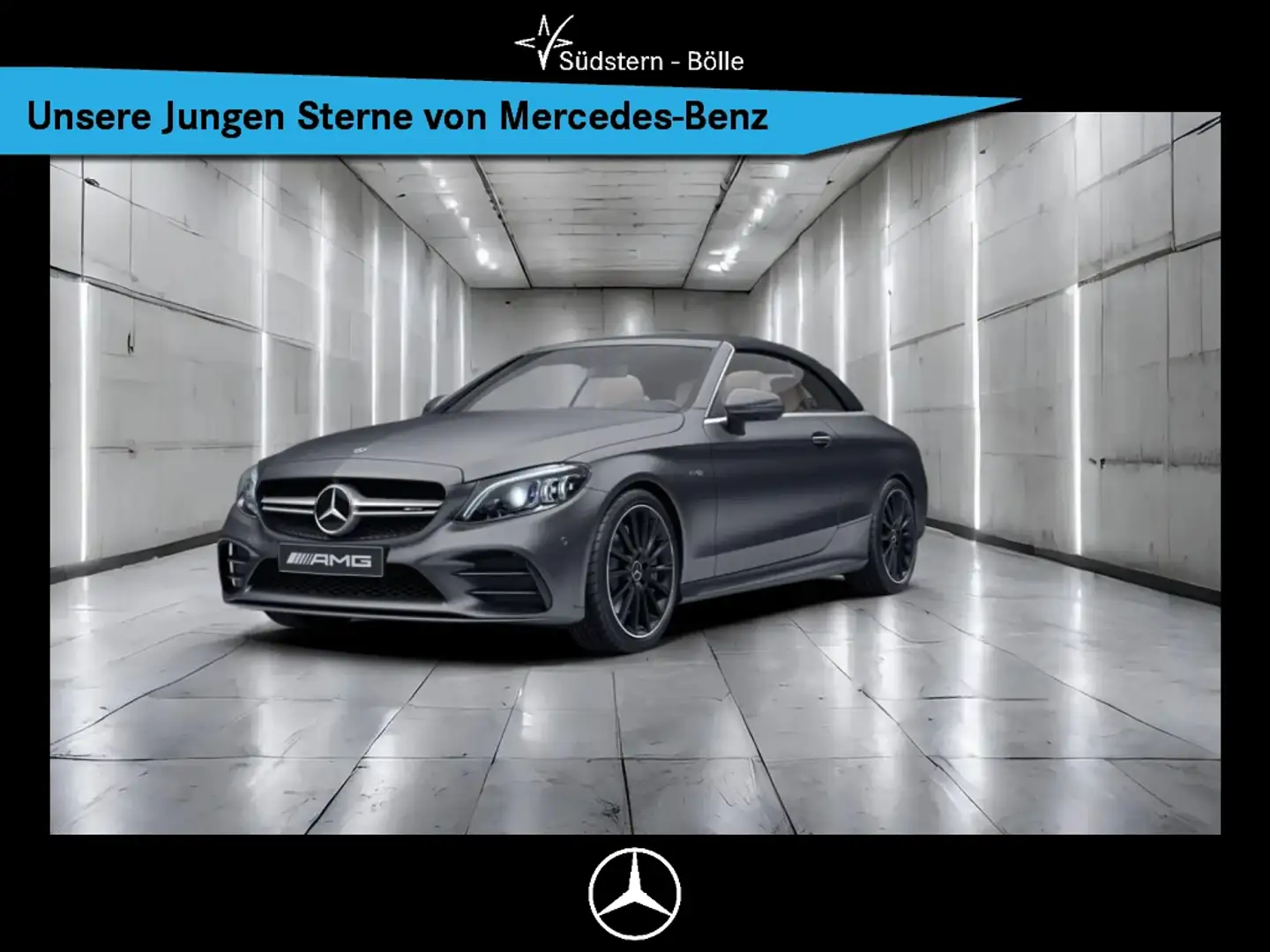 Mercedes-Benz C 43 AMG 4M Cabrio BURMESTER+360KAM+SITZKLIMA Grau - 1