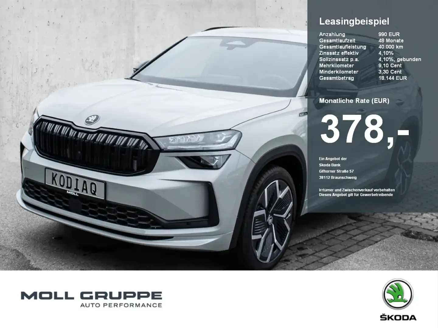 Skoda Kodiaq Sportline 2.0 TDI DSG AHK ACC EL.HECK Grau - 1