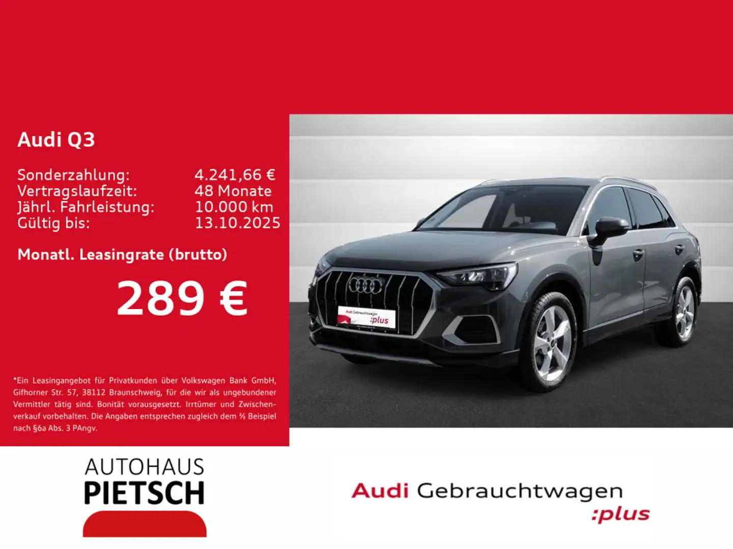 Audi Q3 35 TFSI advanced AHK ACC Keyless Navi Grau - 1