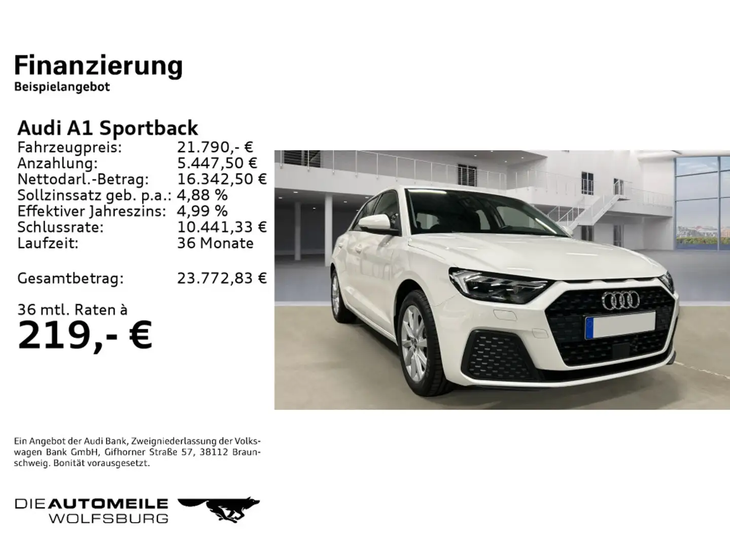 Audi A1 30TFSI SITZHZ/LED/KLIMAAUTOMATIK Weiß - 2