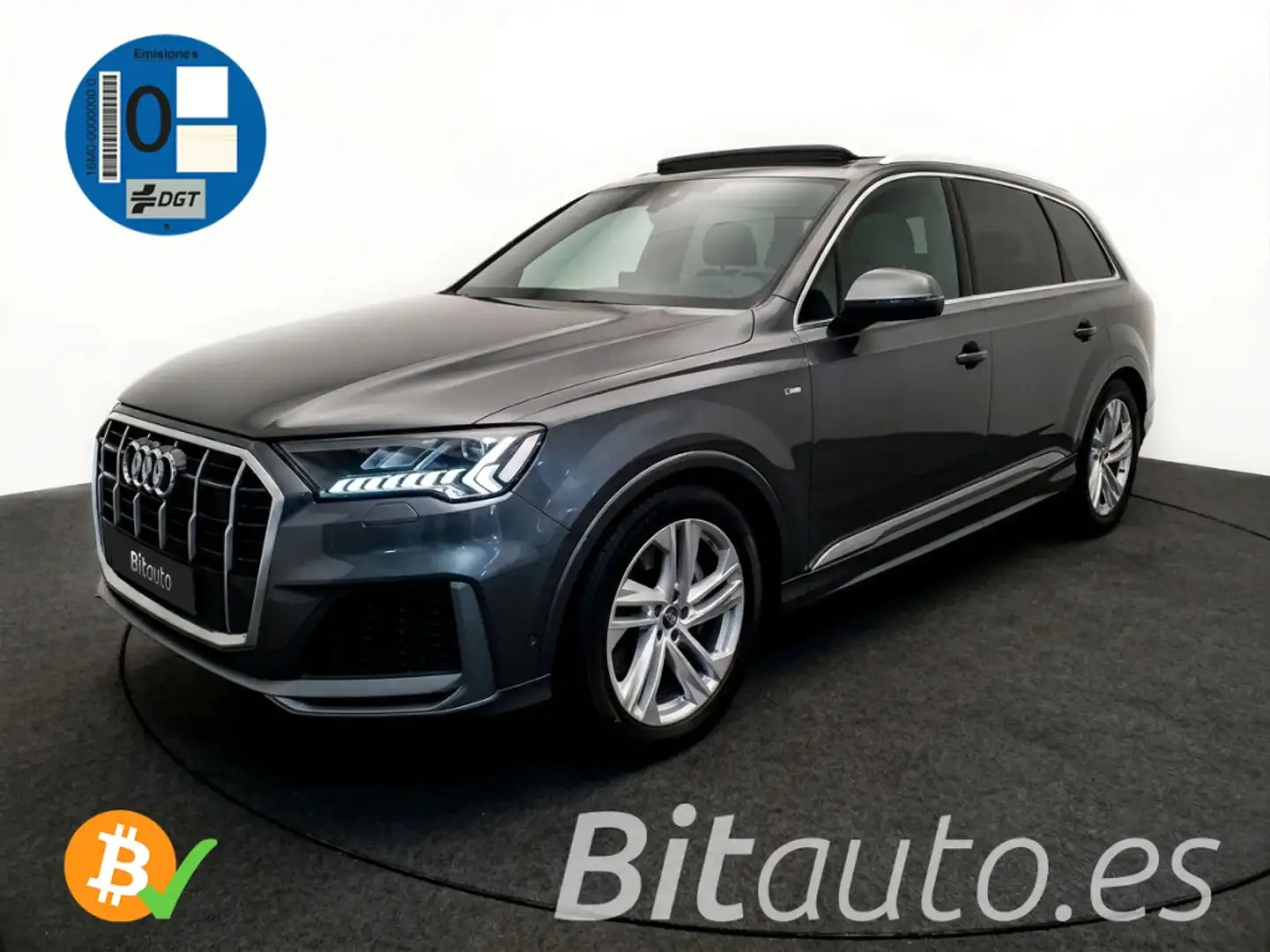 Audi Q7 55 TFSIe S line plus quattro tiptronic Gris - 1