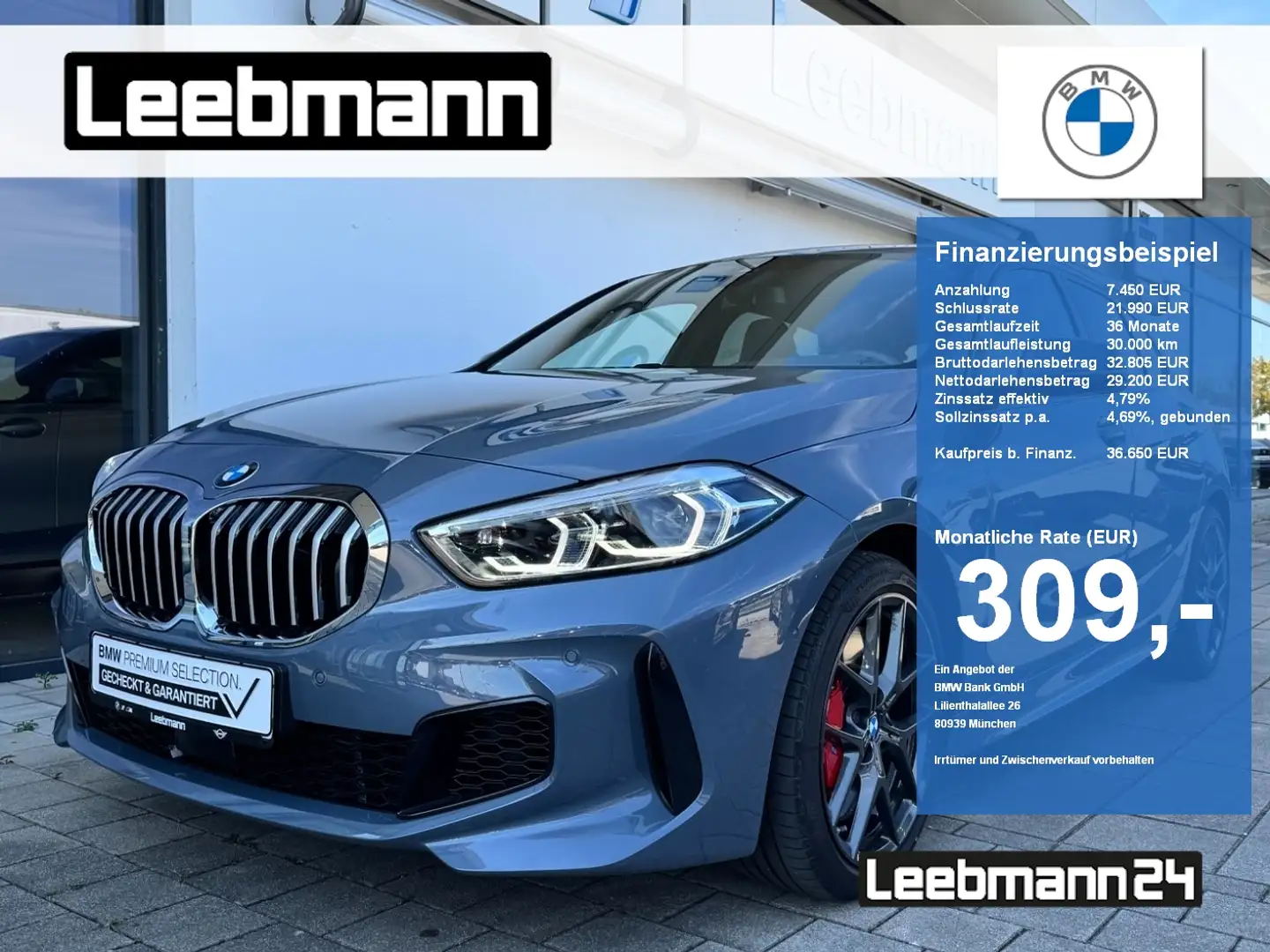 BMW 128 ti M-Sitze/HUD/HK-Hifi GARANTIE bis 06/2029 Gris - 1
