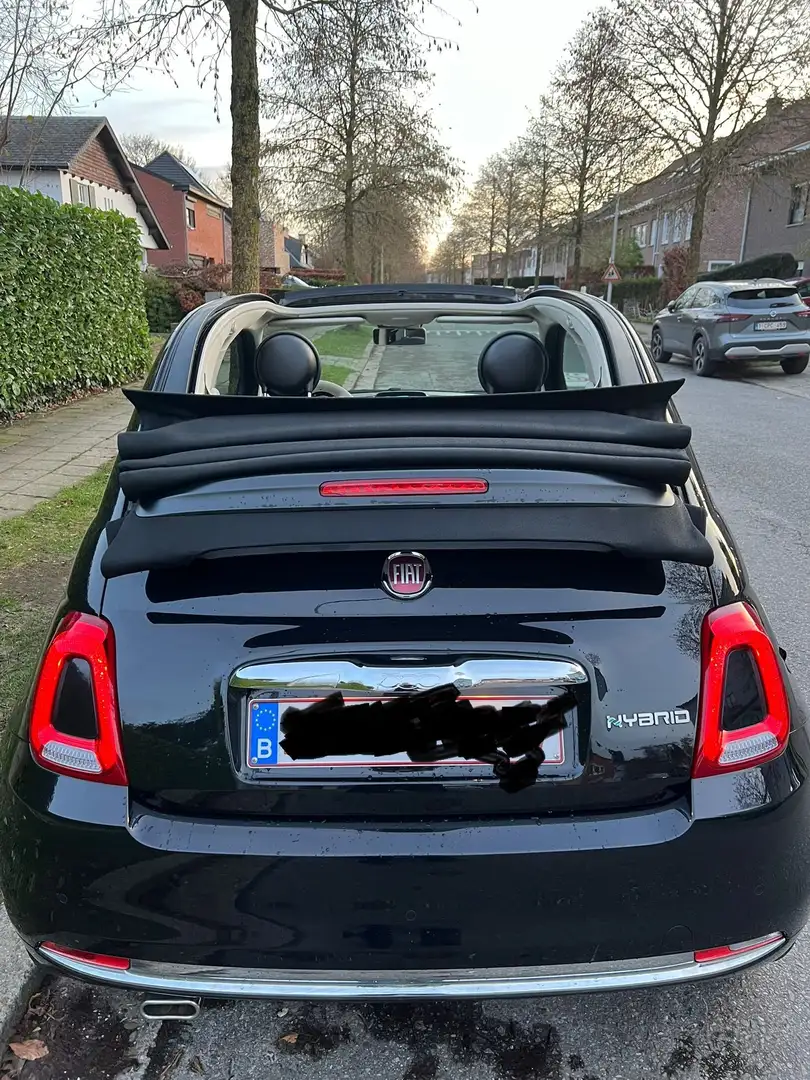 Fiat 500C 500 C 1.0 GSE Hybrid Dolcevita Zwart - 1