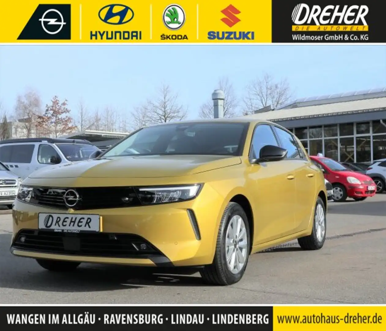Opel Astra Astra Enjoy Klima/LED/ 37% Nachlass Gelb - 1