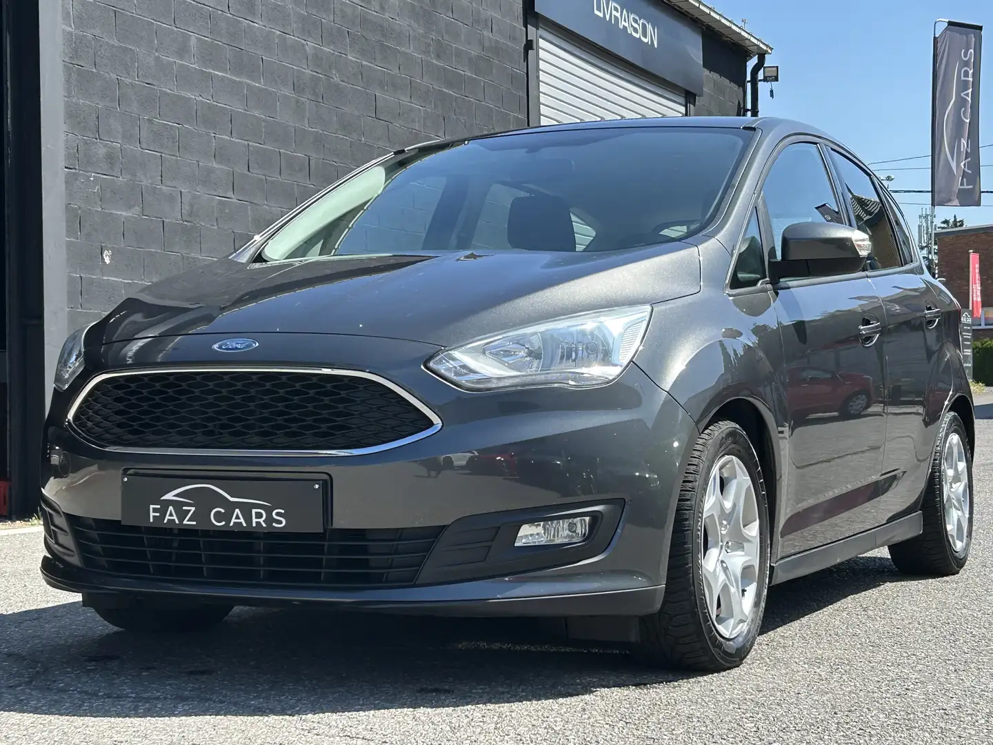 Ford C-Max 1.5 TDCi * 1ER PROP + GPS + GARANTIE * Grijs - 1