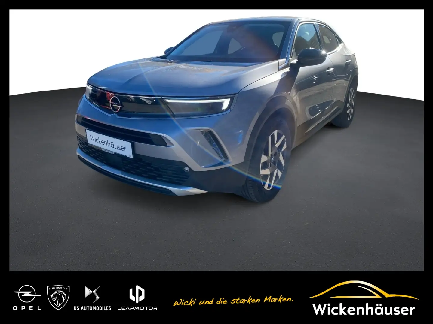 Opel Mokka-E Elegance ACC+LED+SHZ+Fernlichtass.+Kam. Silber - 1