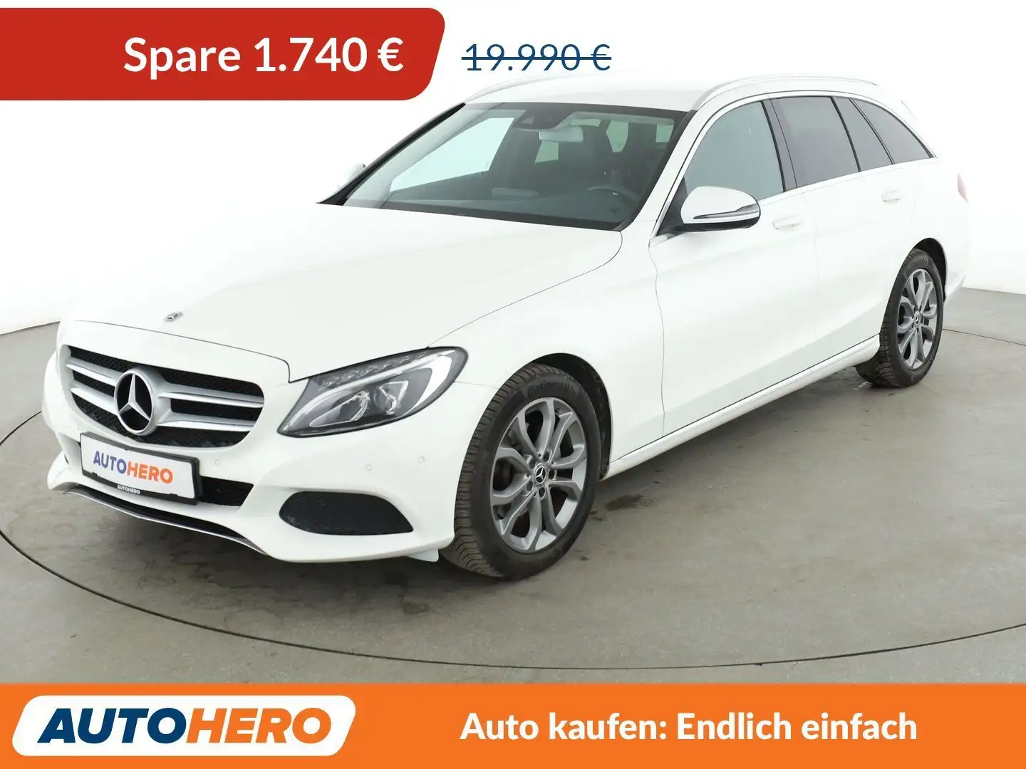 Mercedes-Benz C 180 C 180 CGI T Avantgarde Aut.*NAVI*LED* Weiß - 1