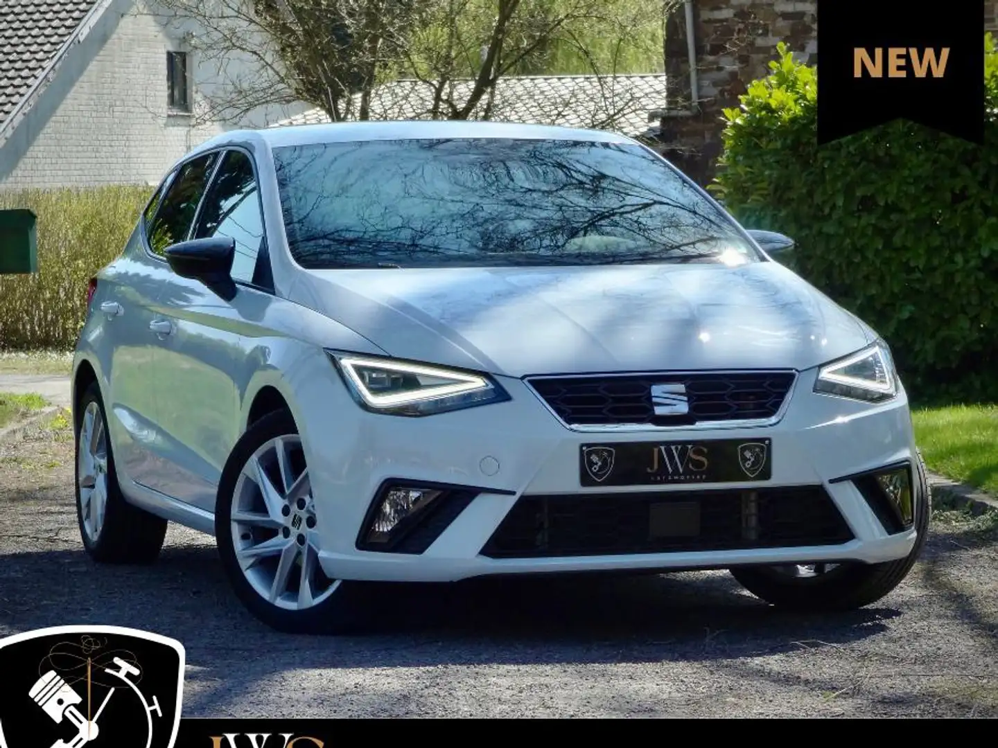 SEAT Ibiza 1.0 TSI FR * FULL LED - CARPLAY BT - A/C BIZONE * Blanc - 1