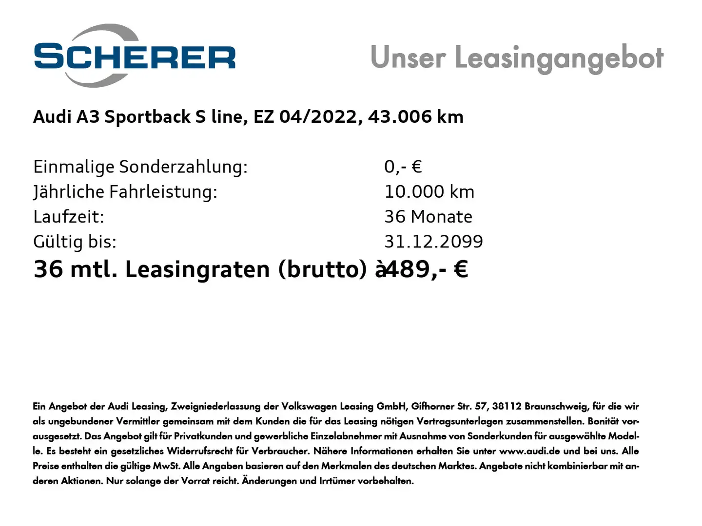 Audi A3 S line 45 TFSI e 245PS S tronic MMI Grau - 2