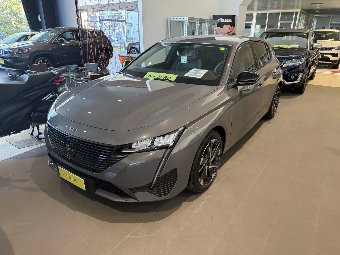 Peugeot 308 Hybrid 136 e-DCS6 Allure Grigio - 1