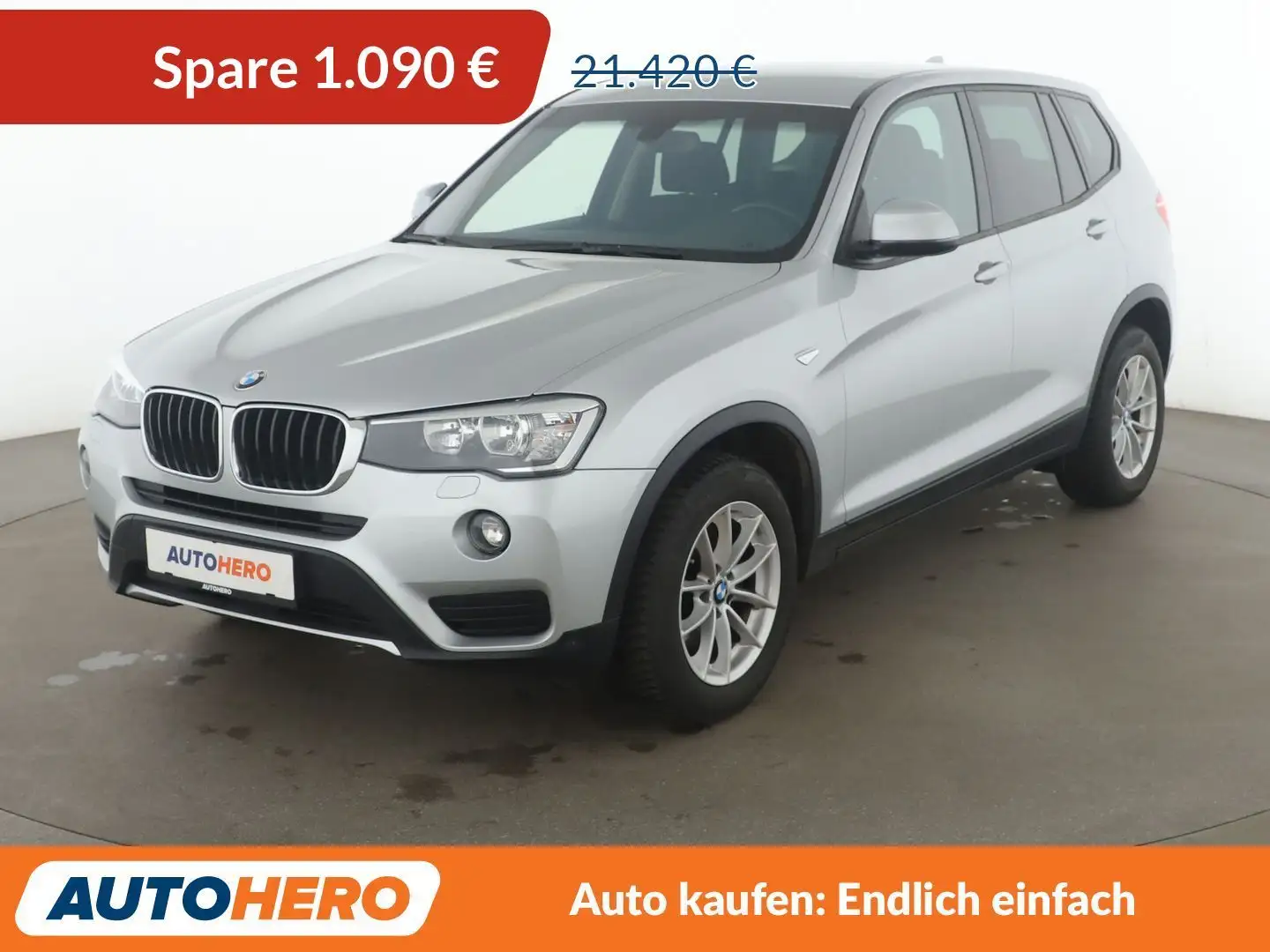 BMW X3 xDrive 20d Aut.*PDC*SHZ*ALU*KLIMA*CD* Grau - 1