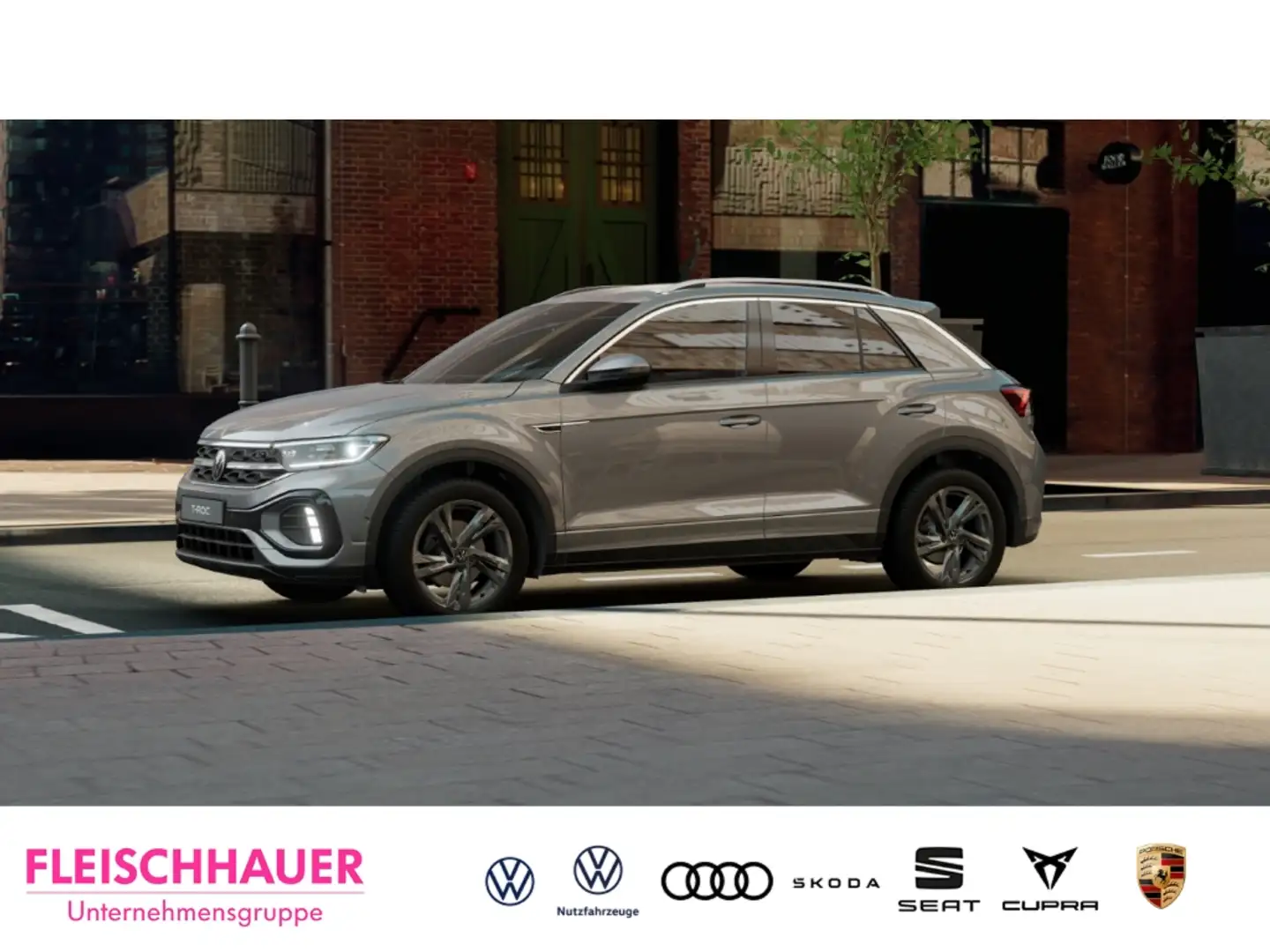 Volkswagen T-Roc 1.5 TSI R-Line Carplay Navi Massage Rear-View Grau - 2