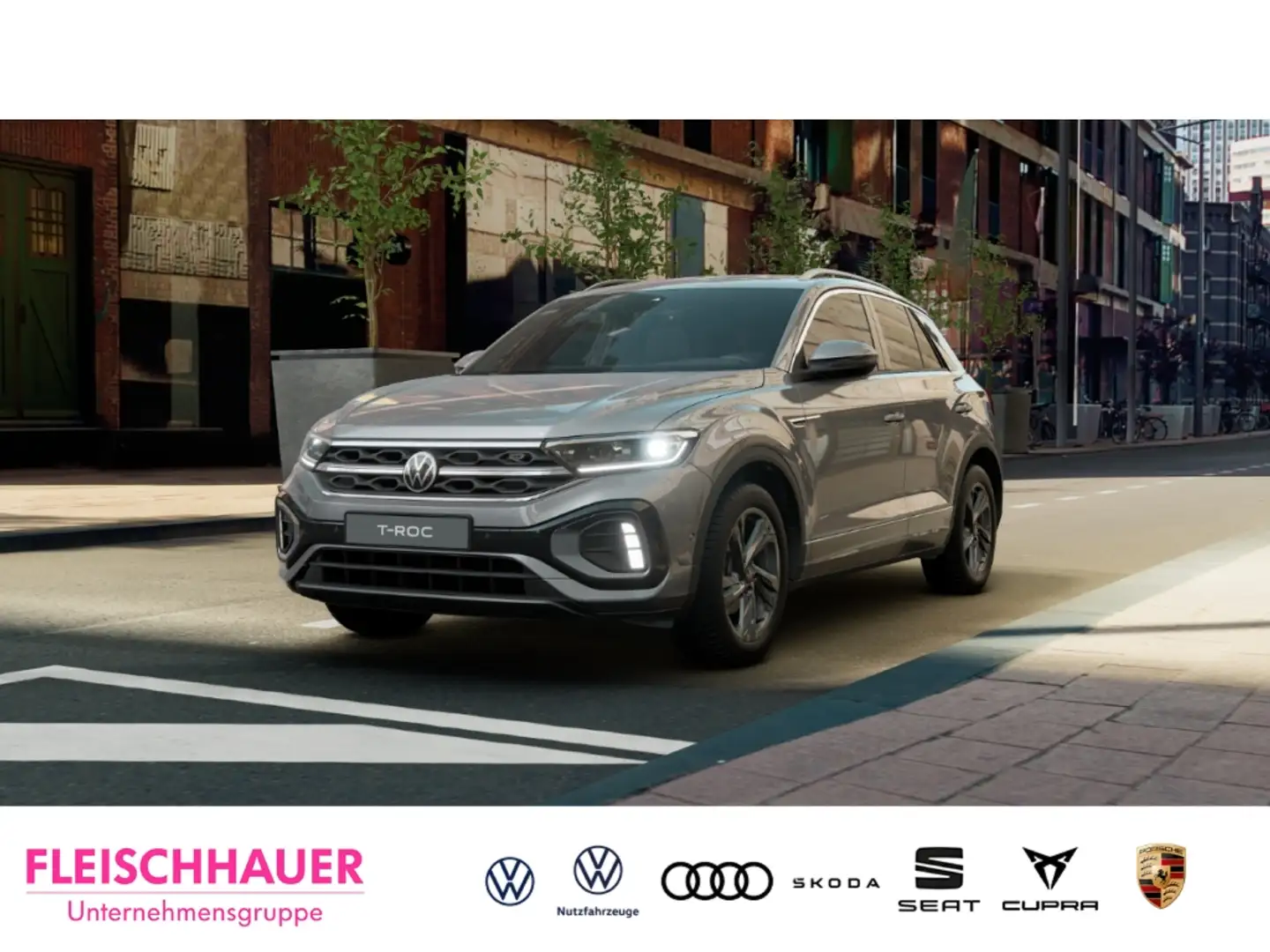 Volkswagen T-Roc 1.5 TSI R-Line Carplay Navi Massage Rear-View Grau - 1