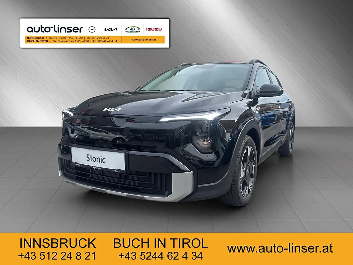 Kia Stonic 1,0 TGDI GPF ISG Titan Schwarz - 1