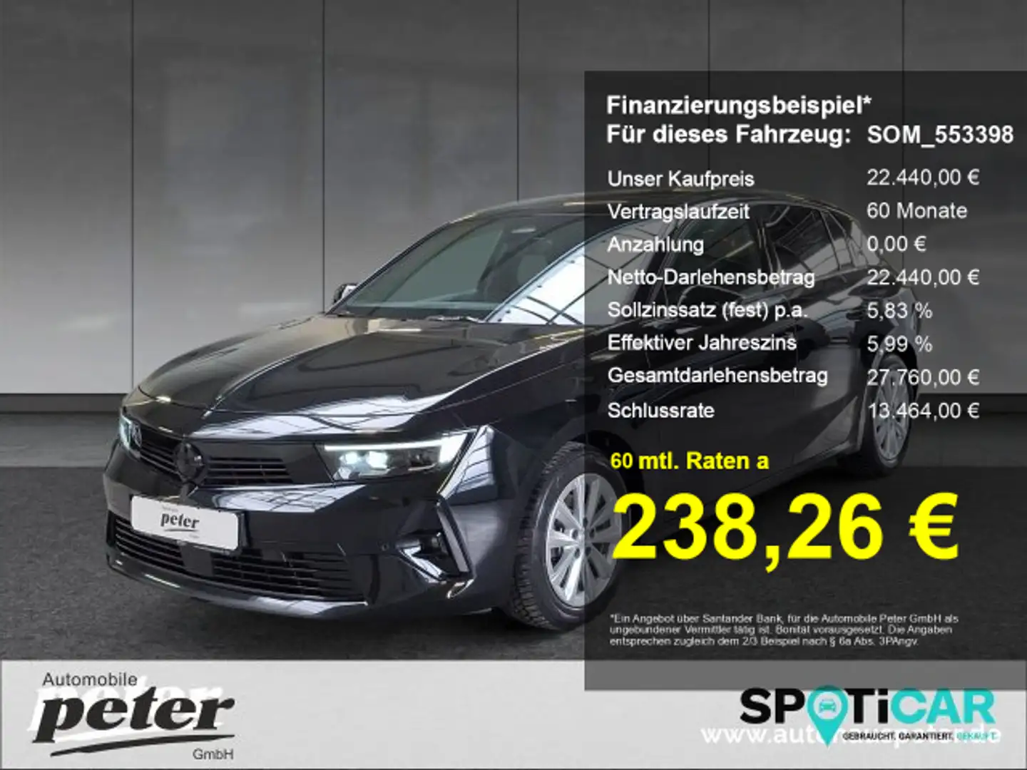 Opel Astra Astra L 1.2 Turbo GS Line Automatik Sitzheizung Sc Schwarz - 1
