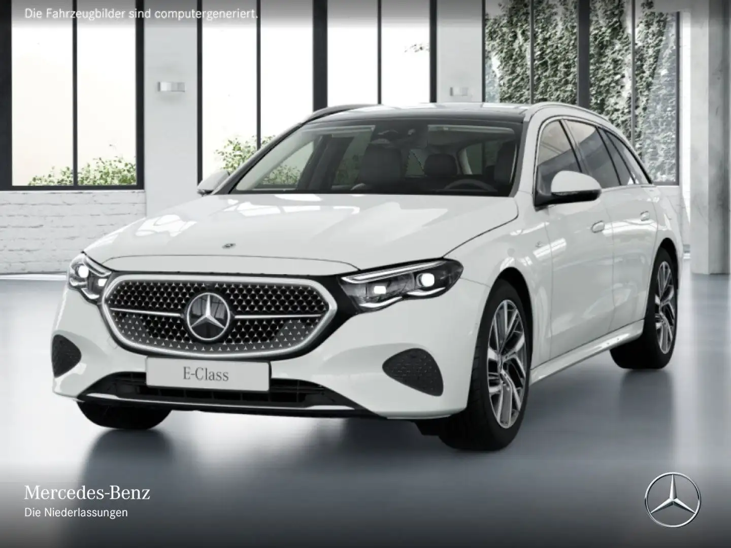Mercedes-Benz E 300 de T 4M Hybrid Avantgarde 360° Pano Distr. Weiß - 2