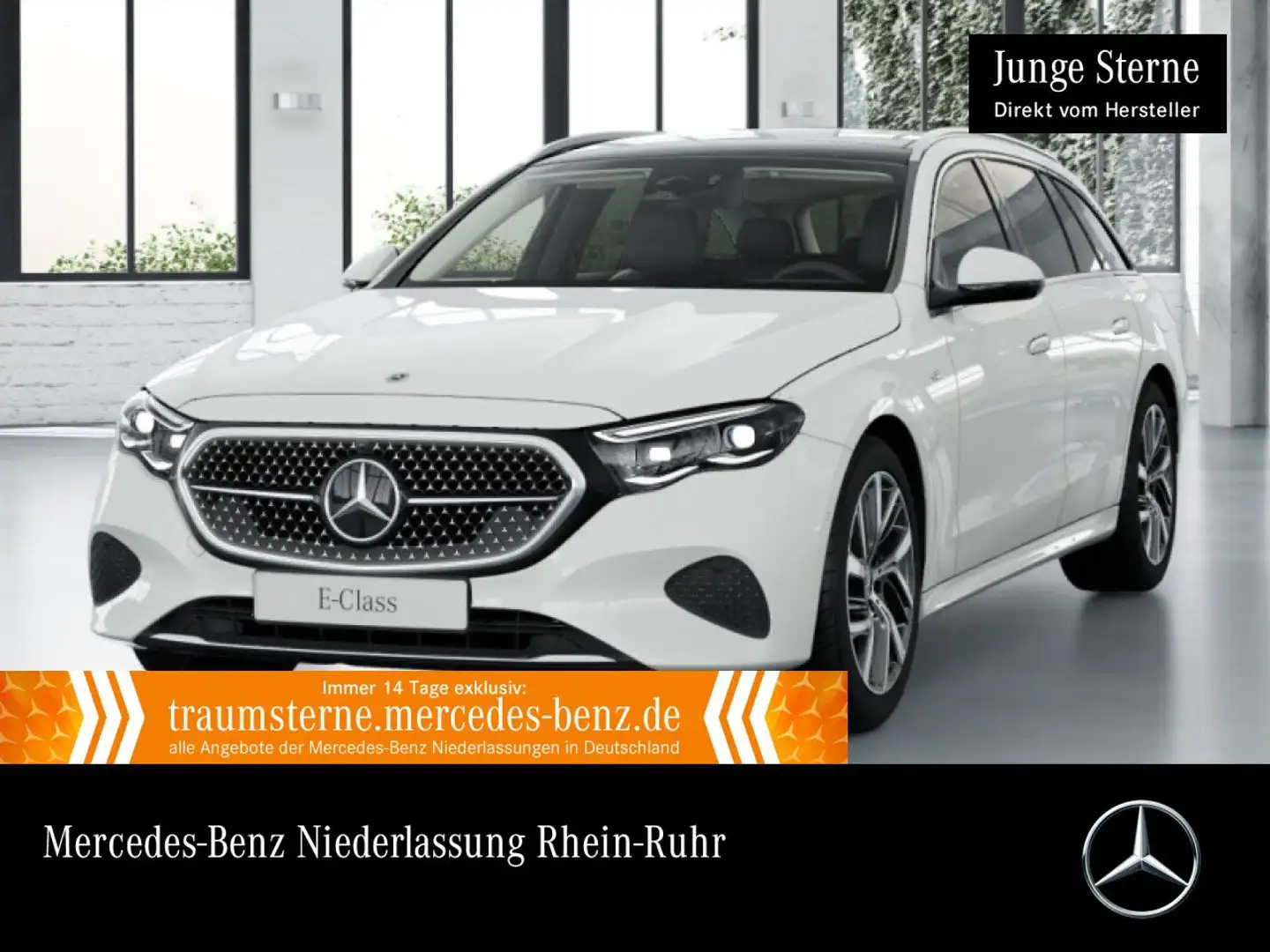 Mercedes-Benz E 300 de T 4M Hybrid Avantgarde 360° Pano Distr. Weiß - 1