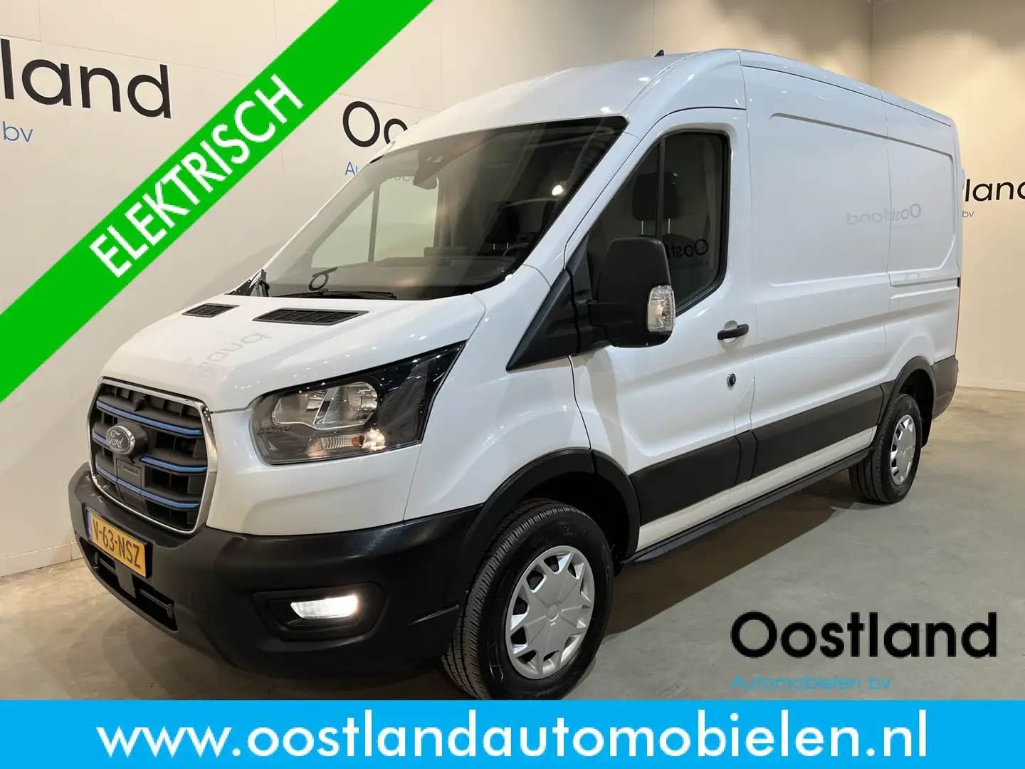 Ford E-Transit 350 L2H2 Trend 68 kWh / 100% Elektrisch !! / Airco Blanc - 1