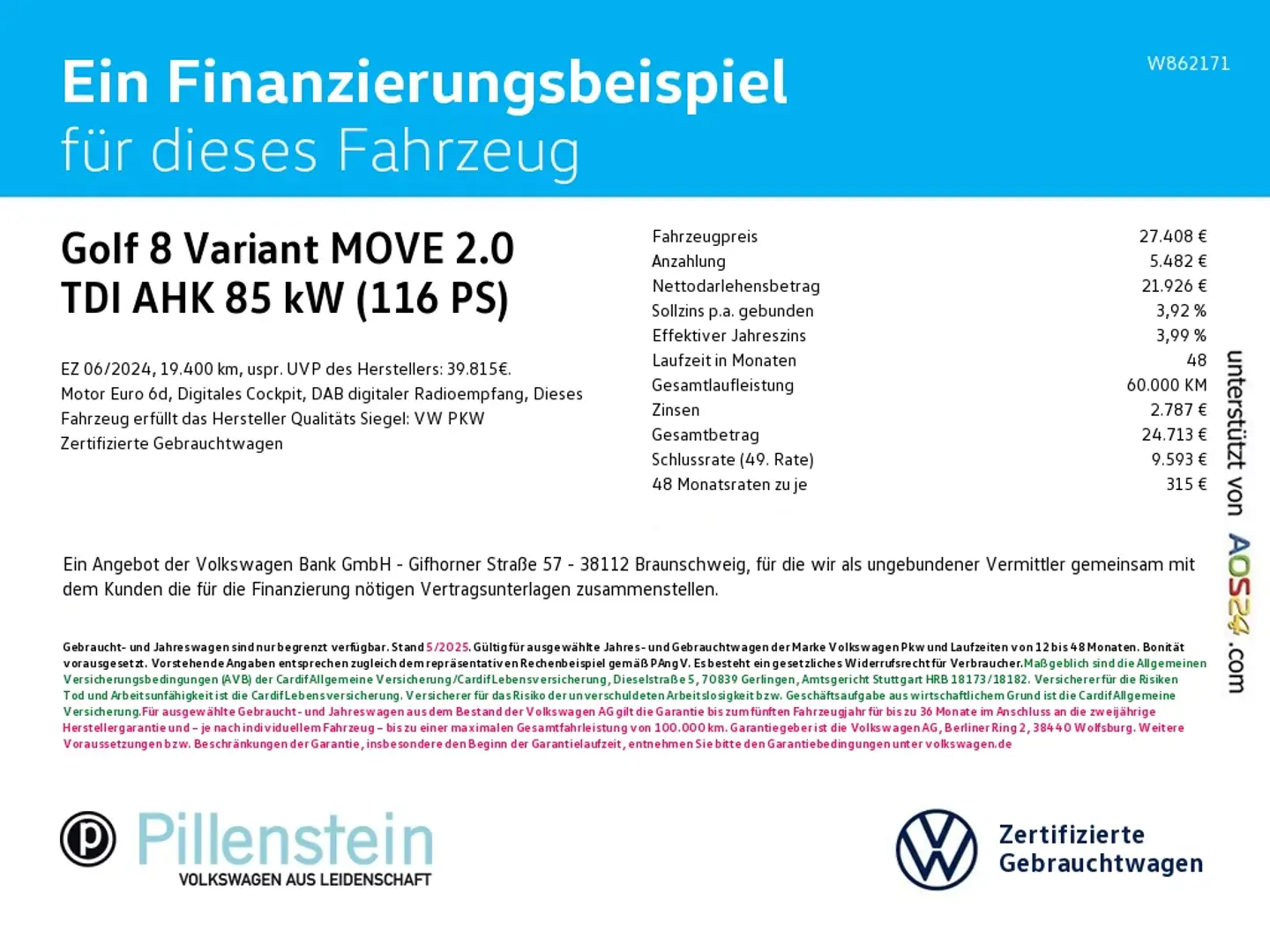 Volkswagen Golf 8 Variant MOVE 2.0 TDI AHK NAVI PDC SHZ Grijs - 2