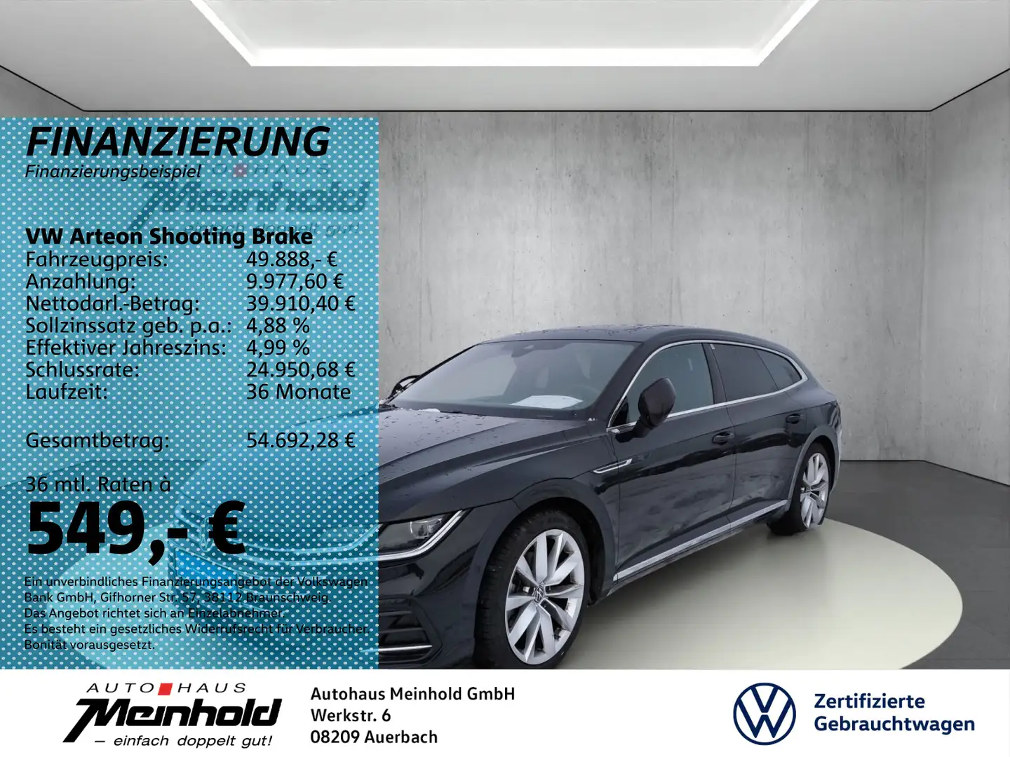 Volkswagen Arteon 2.0 TDI DSG 4M R-Line, AHK Schwarz - 1