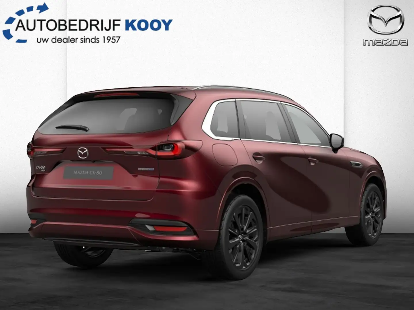 Mazda CX-80 2.5 PHEV Homura Plus Rojo - 2