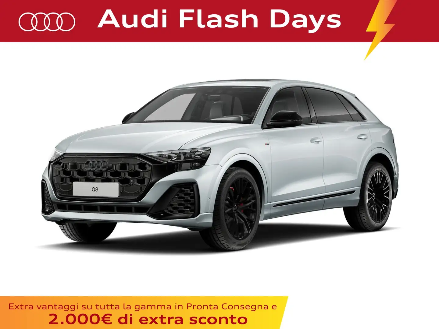 Audi Q8 55 3.0 tfsi mhev s line edition quattro tiptronic Grijs - 1