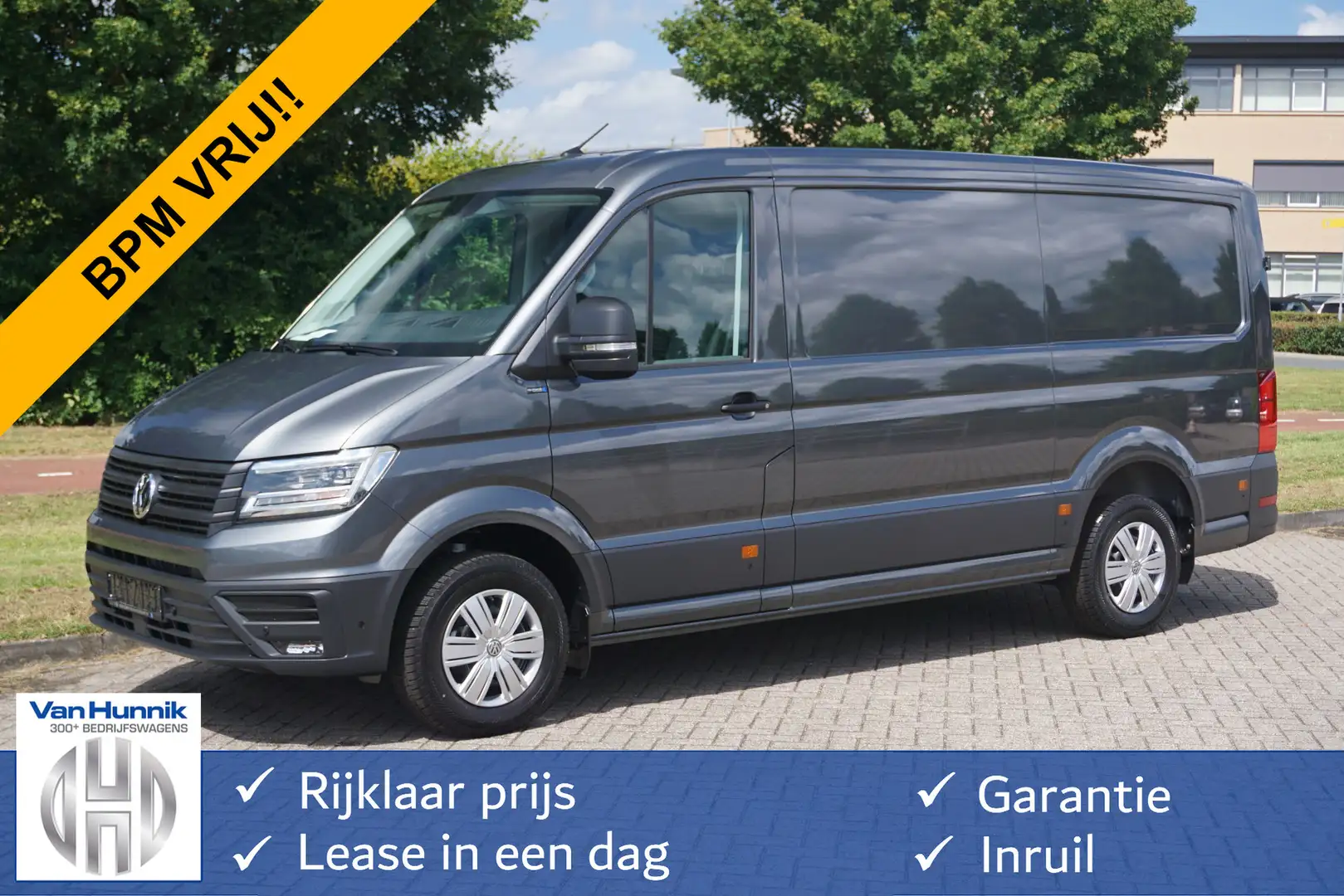 Volkswagen Crafter 35 177PK L3H2 AUT Facelift BPM VRIJ!! 13" Navi, Ca Gris - 1