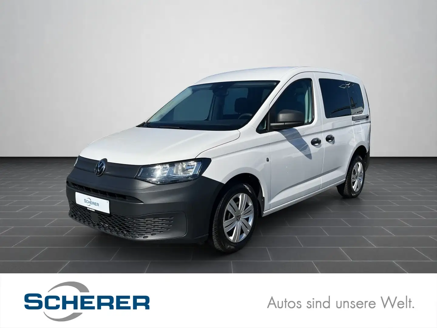 Volkswagen Caddy 2.0 TDI Klima, Lane Assist Blanc - 1