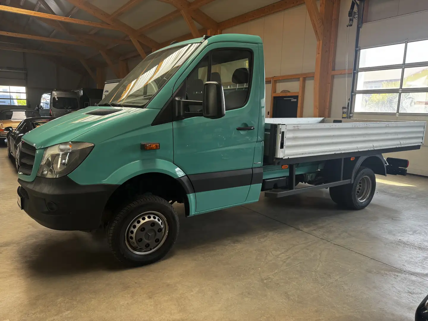 Mercedes-Benz Sprinter 513 CDI 4x4 Allrad Pritsche AHK 3.5t Grün - 2