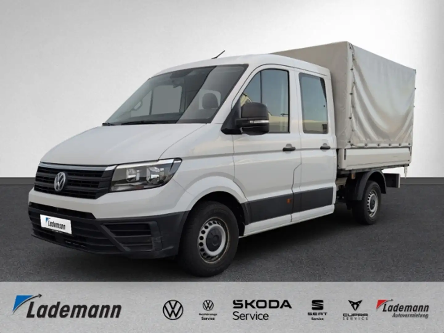 Volkswagen Crafter Pritsche 35 2.0 TDI DOKA L2 +AHK+AUFBAU+ Weiß - 1