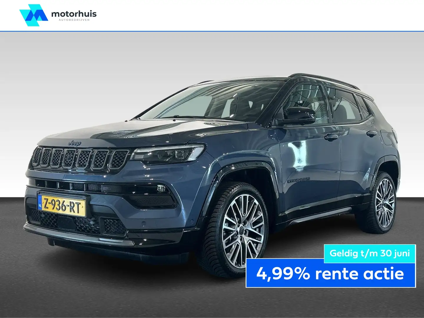 Jeep Compass 1.3T 4XE 240pk Aut Summit Bleu - 1