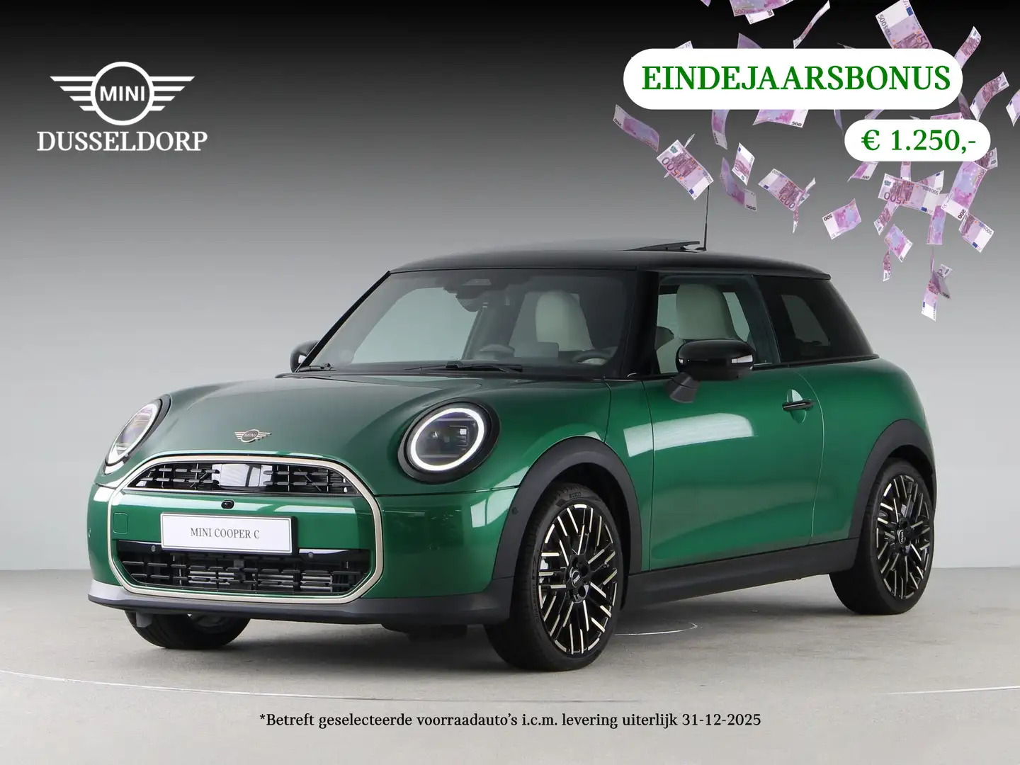 MINI Cooper C Favoured Pakket L PRIVATE LEASE EUR 652,- (48 mnd/ Groen - 1