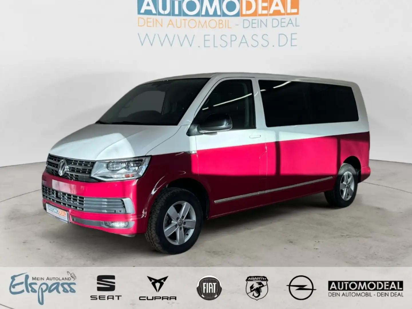 Volkswagen T6 Transporter Caravelle AUTOMATIK ALLWETTER NAV LED STANDHZG AHK Weiß - 1