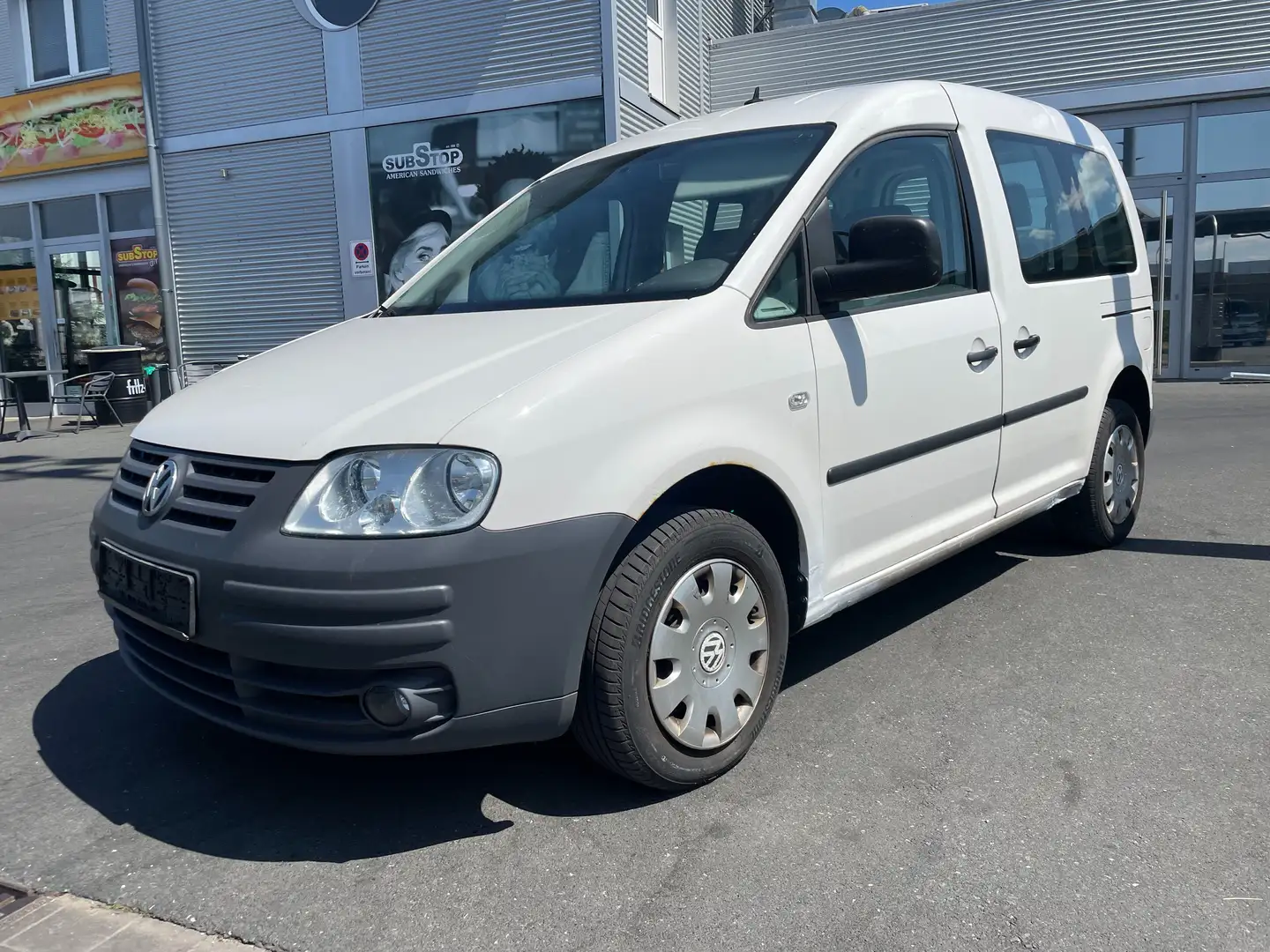 Volkswagen Caddy Benziner TÜV NEU 06/2027+KLIM Blanc - 1