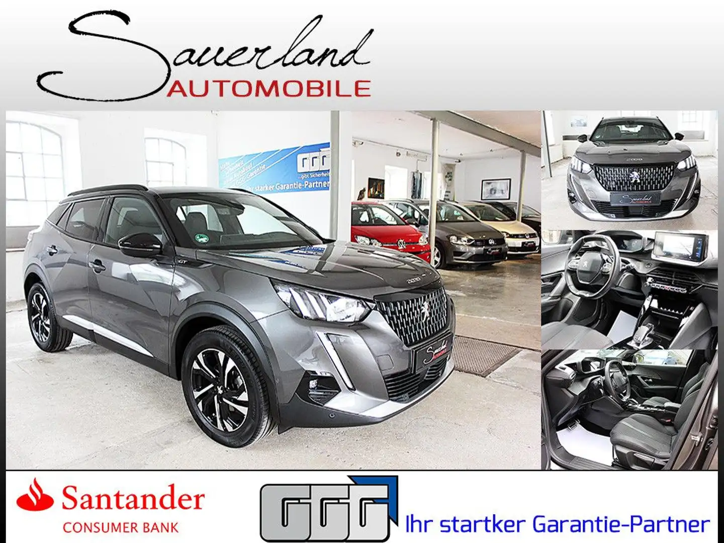Peugeot 2008 GT AUTOMATIK LED KAMERA TEMPOMAT Grau - 1